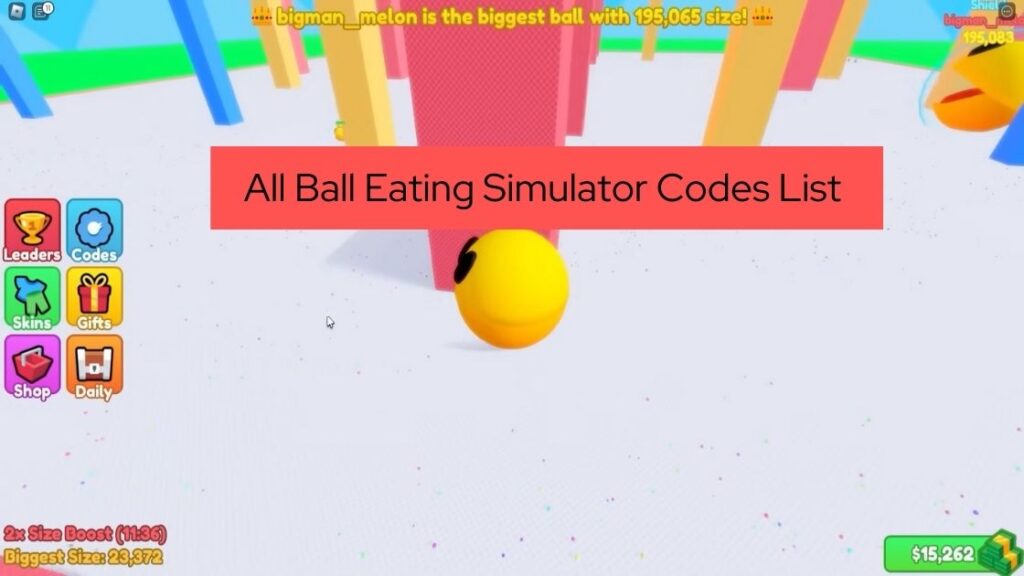 All Ball Eating Simulator Codes List 