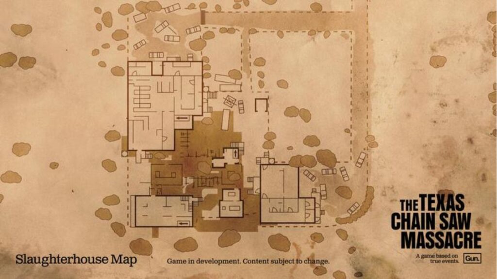 All Exits on Slaughterhouse Map in Texas Chainsaw Massacre